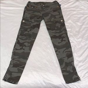 True Religion Camouflage Cargo Jeans